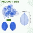 thumbnail image 2 of 100 Pcs Hojas Esqueléticas Azules Oscuras, 2"- 3" Hojas Prensadas de Árbol de Caucho para Álbumes de Fotos y Manualidades, 2 of 7