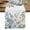 White, variant on Blue Floral Spring Table Runner, Vintage Summer Botanical Flower Washable Cotton Linen Table Runners 36 Inches Long, Dresser Scarf Runner for Nightstand/End Tables/Round Tables 13''x36''