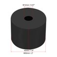 thumbnail image 2 of Uxcell Multi Purpose Rubber Spacer, 2" OD x 15/32" ID x 1.6" Thickness Anti-vibration Isolation Pad, Black, 4Pack, 2 of 5