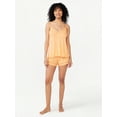 thumbnail image 3 of Joyspun Women's Knit Camisole and Shorts Sleep Set, 2-Piece, Sizes S to 3X, 3 of 5
