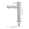 thumbnail image 3 of Distributeur d'Eau Froide Instantané en Acier Inoxydable Robinet d'Évier à Trou Unique Robinet de Cuisine Robinet à Poignée Unique Robinet de Préparation d'Évier, 3 of 9