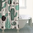 thumbnail image 5 of Desert Style Shower Curtain - Southwestern Cactus & Succulent Art, 36x72 Inch Waterproof Quick-Dry Bath Curtain, Machine Washable (Boho Hotel Decor), 5 of 5