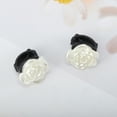 thumbnail image 5 of Unique Bargains 1 Pair Shoelace Charms Faux Pearl Rose Fashion Shoe Accessories Beige, 5 of 5