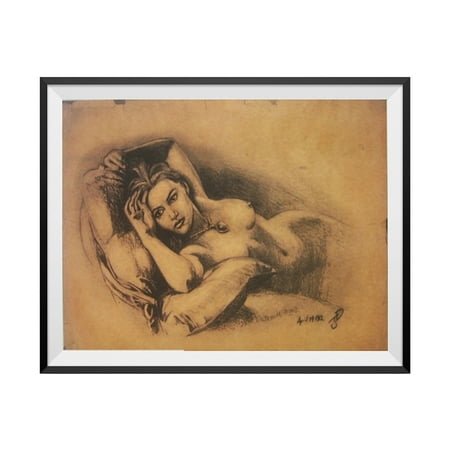 Naked Rose Sketch Drawing Poster Titanic Nude Print Jack