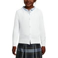 thumbnail image 3 of Lands' End School Uniform Girls Cotton Modal Cardigan Sweater, 3 of 3
