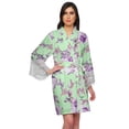 thumbnail image 1 of Moomaya Printed Bridesmaid Robes Short Bride Getting Ready Dress Loungewear, 1 of 6