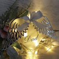 thumbnail image 4 of Creative Heart Shaped Angel Engraved Letters Memorial Pendant Decoration, 4 of 9