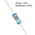 thumbnail image 2 of Metal Film Resistors 1/2W 47K Ohm 0.5W 1% Tolerances 100 Pcs, 2 of 4