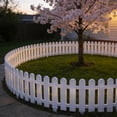thumbnail image 5 of Mini Garden Fence Panels - Small Portable Decorative Yard Fencing, Weather-Resistant Fence Panels for Flower Bed Borders, Home Lawn Edging & Outdoor Landscape Decor Accent, 8*20in, White, 5 of 8