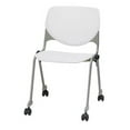 thumbnail image 2 of KFI Studios KOOL Armless Stacking Chair with Casters, Light, 2 of 7