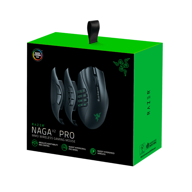 Razer Naga V2 Pro MMO Wireless Gaming Mouse with Hyperscroll Pro