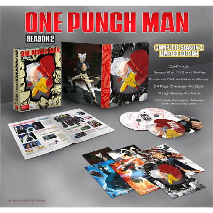 One Punch Man Season 2 4 Disc Box Set One Punch Man Wanpanman Blu Ray DVD Combo NON USA FORMAT Blu Ray Reg.B Import Australia Walmart