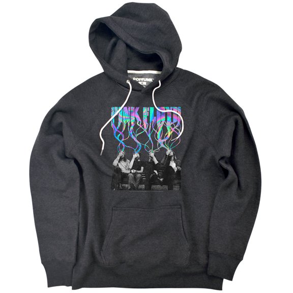 Pink Floyd Convalesce Unisex Adult Slim Fit Pull-Over Heather Hoodie, Charcoal, Small