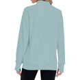 thumbnail image 4 of TARAINYA Women Mock Neck Pullover Sweatshirt Long Sleeve with Thumb Holes Casual Oversized Tops, 4 of 7