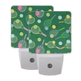 thumbnail image 6 of Yayeee LED Plug in Night Light for The Home with Auto Dusk to Dawn Light Sensors, 2 Pack, Green Tennis Pattern, 6 of 6