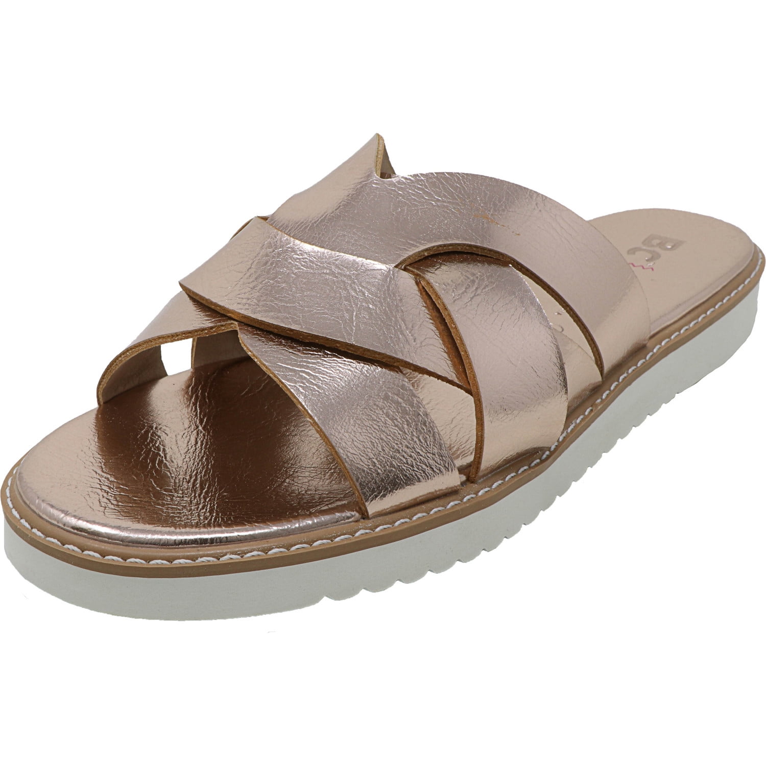 born metallic sandals