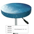 thumbnail image 4 of Fotbe Christmas Snowflakes Stool Covers Round,Waterproof Round Bar Stool Covers Bar Chair Covers Washable Stool Cushion Slipcover for 12-14 Inch Chair-13 inch, 4 of 7