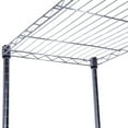 thumbnail image 5 of 5 Tier Storage Shelves Wire Storage Shelves with Wheels, Plated Iron Shelves Plated Iron Storage Shelving, Pantry Storage Shelves Kitchen Rack Shelving Units, 35.43'' x 13.78'' x 65'', Chrome, S7920, 5 of 8