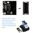thumbnail image 3 of Right Angle Type E USB3.2 90 Degree Adapter for Computer Motherboard, 10Gbps Lossless Signal Transmission with ABS Material, 3 of 7