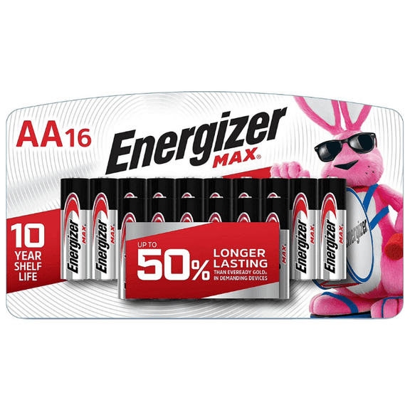 Energizer MAX AA Batteries (16 Pack), Double A Batteries