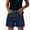 Blue, variant on Enjoytime Denim Shorts Women Summer Casual Drawstring Elastic Waist Trendy Plus Size Jean Shorts with Pockets