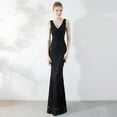 thumbnail image 5 of Vestido de noche de verano, vestido largo ajustado, vestido de cola de pez para novia, vestido de moda para banquetes para mujer, 5 of 5
