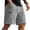 Dark Gray, variant on Men's Casual Fashion Shorts for Summer Elastic Waist Drawstring Lightweight Cotton Linen Beach Pants 7-Inch,Khaki M