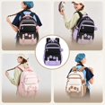 thumbnail image 7 of Cute Casual College School Bookbags, Large‑Capacity Lightweight Backpack, Travel Daypack for Teens, 7 of 7