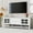 White, variant on Ashion Modern TV Stand For TV Up To 60 Inch Media Console TV Cabinet Entertainment Center With Storage Cabinets Drawers For Living Room