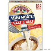 Mini Moos Half & Half Cups 192Count 54 Fl Oz (Pack May Vary), Individual Shelf-Stable Half & Half Pods For Coffee Tea Hot Chocolate, Made With Real Cream