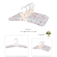 thumbnail image 2 of Padded Clothes Hangers for Women Clothing - Floral Sweater Hangers No Bump - Padded Coat Hangers for Wedding - Cloth Wrap Anti-slip Solid Wood Hanger (Pack of 10), 2 of 6