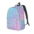 thumbnail image 1 of Disketp Fantasy Gradient print Canvas Backpack Lightweight Travel Daypack Student Rucksack Laptop Backpack-Medium, 1 of 5