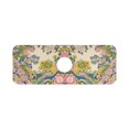 thumbnail image 7 of Yayeee Faucet Mat for Kitchen Sink 14.7" Diatomite Long Splash Guard Pad, Pink Floral Wave, 7 of 7