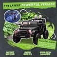 thumbnail image 4 of Xuanlur 24V Ride on Toys for Big Kids w/Width 2 Seat, Ride on Truck w/ Remote Control, Kids Electric Car for Kids, Rear Suspension, Portable Pull Rod, Light, Trunk Storage, Bluetooth, 2.5-4 MPH,Black, 4 of 7