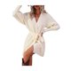 thumbnail image 4 of VISgogo Abrigo de punto para mujer, manga larga, cuello en V, color sólido, otoño, primavera, calle, casual, abrigo + cintura VISgogo moda, 4 of 8