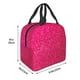 thumbnail image 3 of Easygdp Rose Red Glitter Bolsa Térmica Premium - Tela Oxford Impermeable, Gran Capacidad, Bolsillo Frontal, Unisex para Trabajo, Escuela, Actividades al Aire Libre y Picnics, 3 of 8
