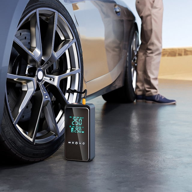Iluminación LED portátil de almacenamiento flexible para automóviles Detección automática de alta presión de neumáticos de automóviles Bomba de explosión inalámbrica para automóvil Akmoler