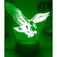 thumbnail image 3 of YSTIAN 3D Owl Eagle Night Light Table Desk Optical Illusion Lamps 7 Color Changing Lights LED Table Lamp Xmas Home Love Birthday Children Kids Decor Toy Gift, 3 of 5