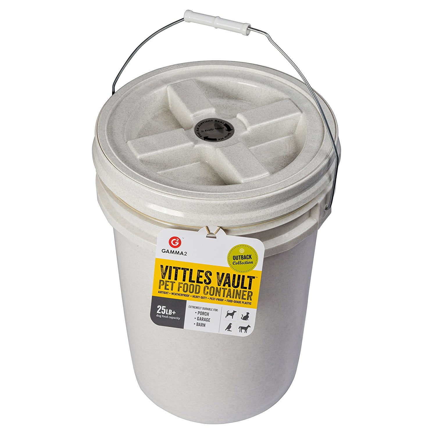 Outback 80 Lb Airtight Pet Food Storage Container Goes Stale Gamma2 Keeps Your Fresh By Vittles Vault
