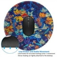 thumbnail image 4 of Disketp Colorful Fall Leaves Small Mouse Pad 7.9x7.9 Inches,Washable Round Mousepad For Office Laptop Computer,Non-Slip Rubber Base Mouse Pads For Wireless Mouse, 4 of 9