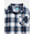 thumbnail image 2 of Wonder Nation Boys' Flannel Shirt with Long Sleeves, Sizes 4-18 & Husky, 2 of 3