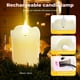 thumbnail image 2 of Velas LED LED, recargables, sin llama, color blanco cálido, 2 of 7