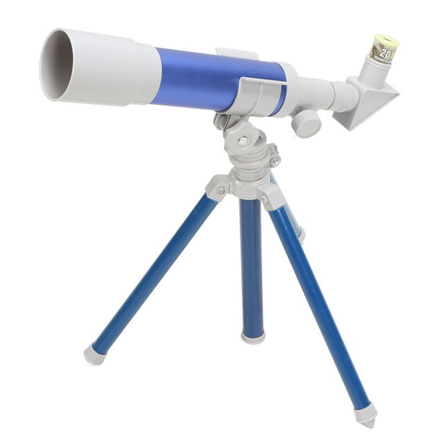 Kids Telescope, Foldable Manual Focusing Knob High Definition Telescope Toy For Over 3 Years Old For Gift B20 Blue
