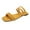 Yellow, variant on GERsome Womens Strappy Flat Sandals Square Open Toe Straps Slides for Summer Beach Holiday Outdoor