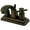 Oil Rubbed Bronze, variant on Kingston Brass Concord Two Handle 4" Centerset Lavatory Faucet with Brass Pop-up
