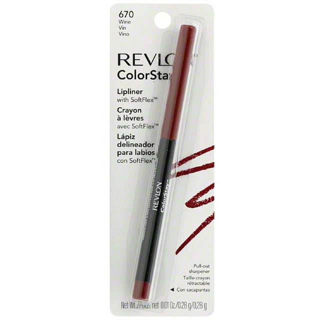 Revlon ColorStay Lip Liner with SoftFlex, Wine [670] 1 ea (Pack of 3