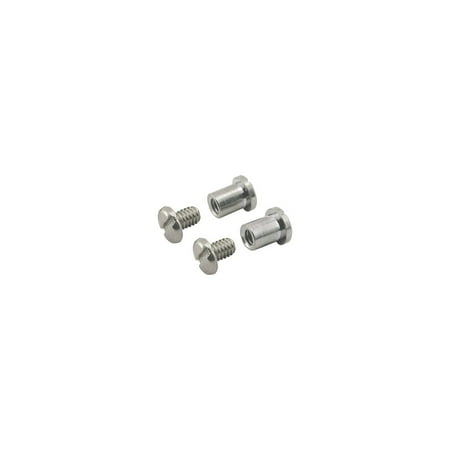 Nuts 4 Piece Set (MACs Auto Parts 16-23190 Model T Ford Windshield Pivot Bolt & Nut Set - Chrome - 4 Pieces - For Closed Cars)
