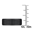 thumbnail image 4 of Mens 8mm Black Tungsten Band with Satin Finish, 4 of 4
