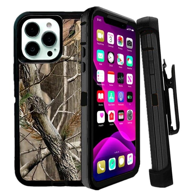 Funda Fastsun Defender para iPhone 14 – Camuflaje negro