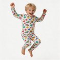 thumbnail image 6 of NOLDARES Little Boys Girls Pajamas Sets 2Pcs Pjs Kids Long Sleeve Sleepwear Christmas Print Homewear Set,2-3 Y, 6 of 9